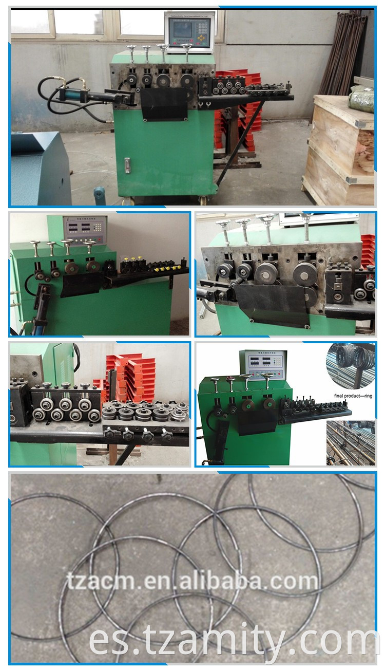 Máquina de formación de círculo de alambre de acero automático de referencia automática de 65-850 mm